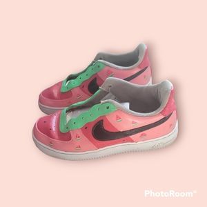 Watermelon painted nike airs